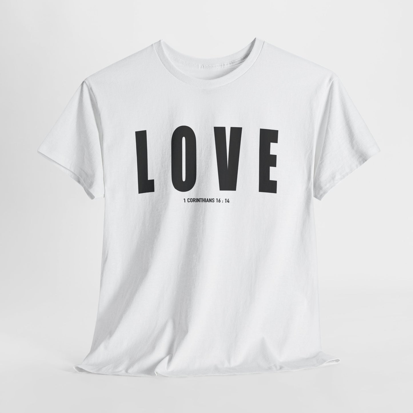 LOVE Graphic Tee — Minimalist Bold Text Love T-Shirt