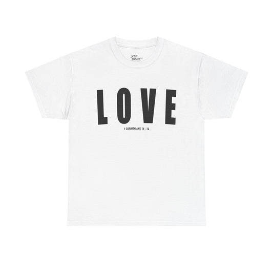 LOVE Graphic Tee — Minimalist Bold Text Love T-Shirt